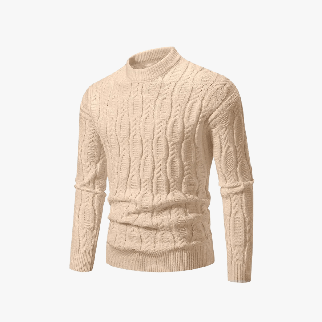 Mason | Men’s Cable Knit Sweater - Mason Luxor