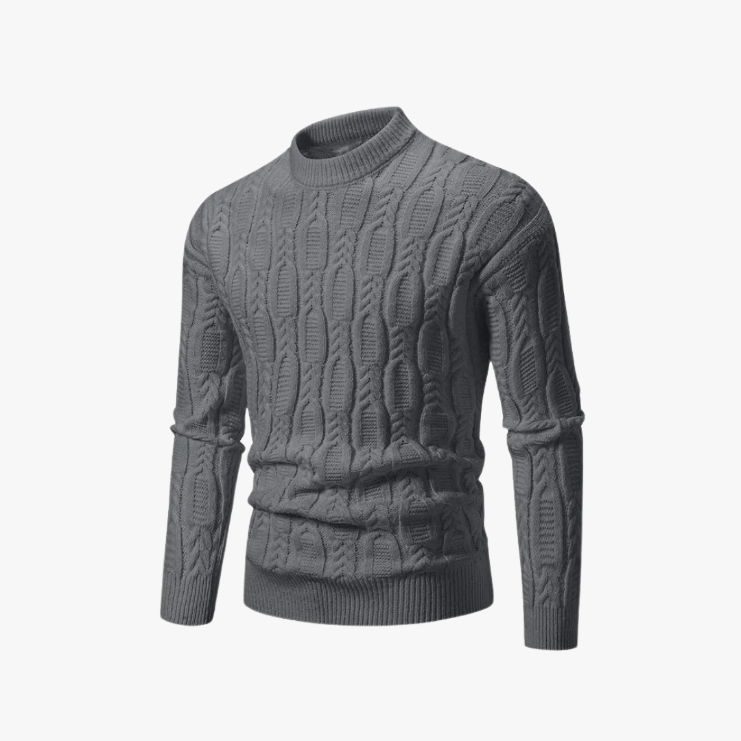 Mason | Men’s Cable Knit Sweater - Mason Luxor