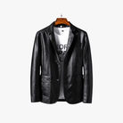 Mason | Mens Casual Leather Blazer Jacket – Sleek Modern Style - Mason Luxor Men Fashion