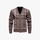 Mason | Men’s Checkered Button - Up Cardigan - Mason Luxor