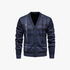 Mason | Men’s Checkered Button - Up Cardigan - Mason Luxor