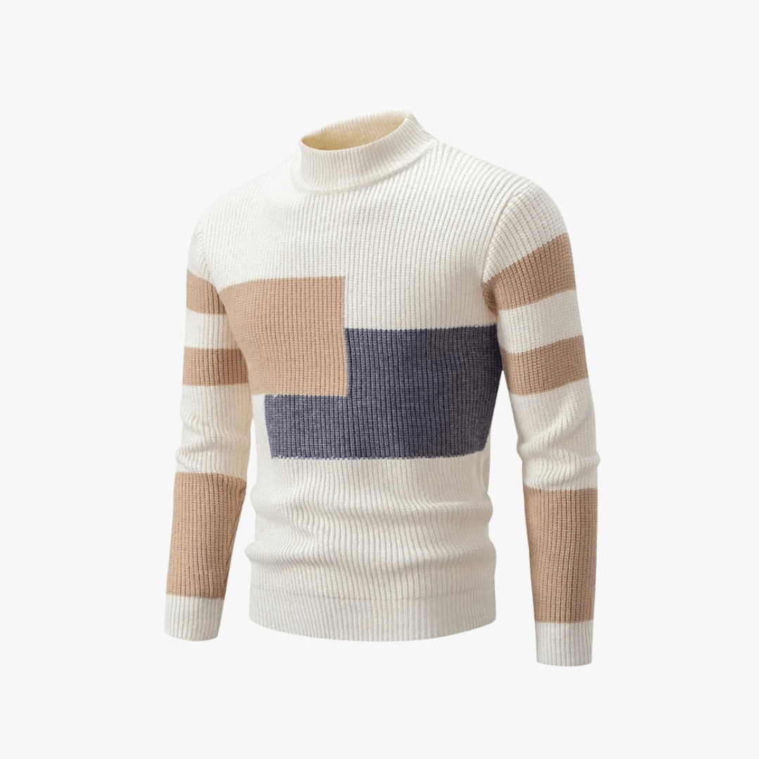 Mason | Men’s Colorblock Crewneck Sweater - Mason Luxor