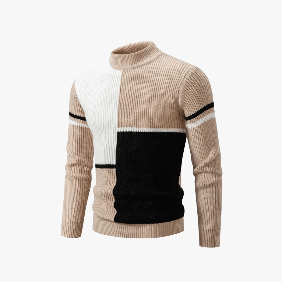 Mason | Men’s Colorblock Crewneck Sweater - Mason Luxor
