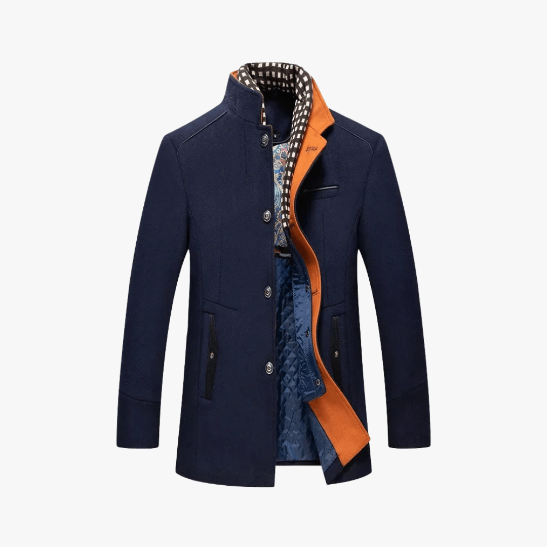 Mason | Men’s Formal Coat with Scarf - Mason Luxor