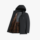 Mason | Men’s Fur - Lined Hooded Winter Coat - Mason Luxor