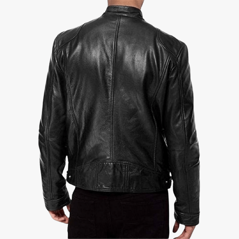 Mason | Men’s Leather Biker Jacket – Classic Moto Style - Mason Luxor Men Fashion
