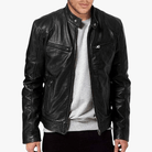 Mason | Men’s Leather Biker Jacket – Classic Moto Style - Mason Luxor Men Fashion