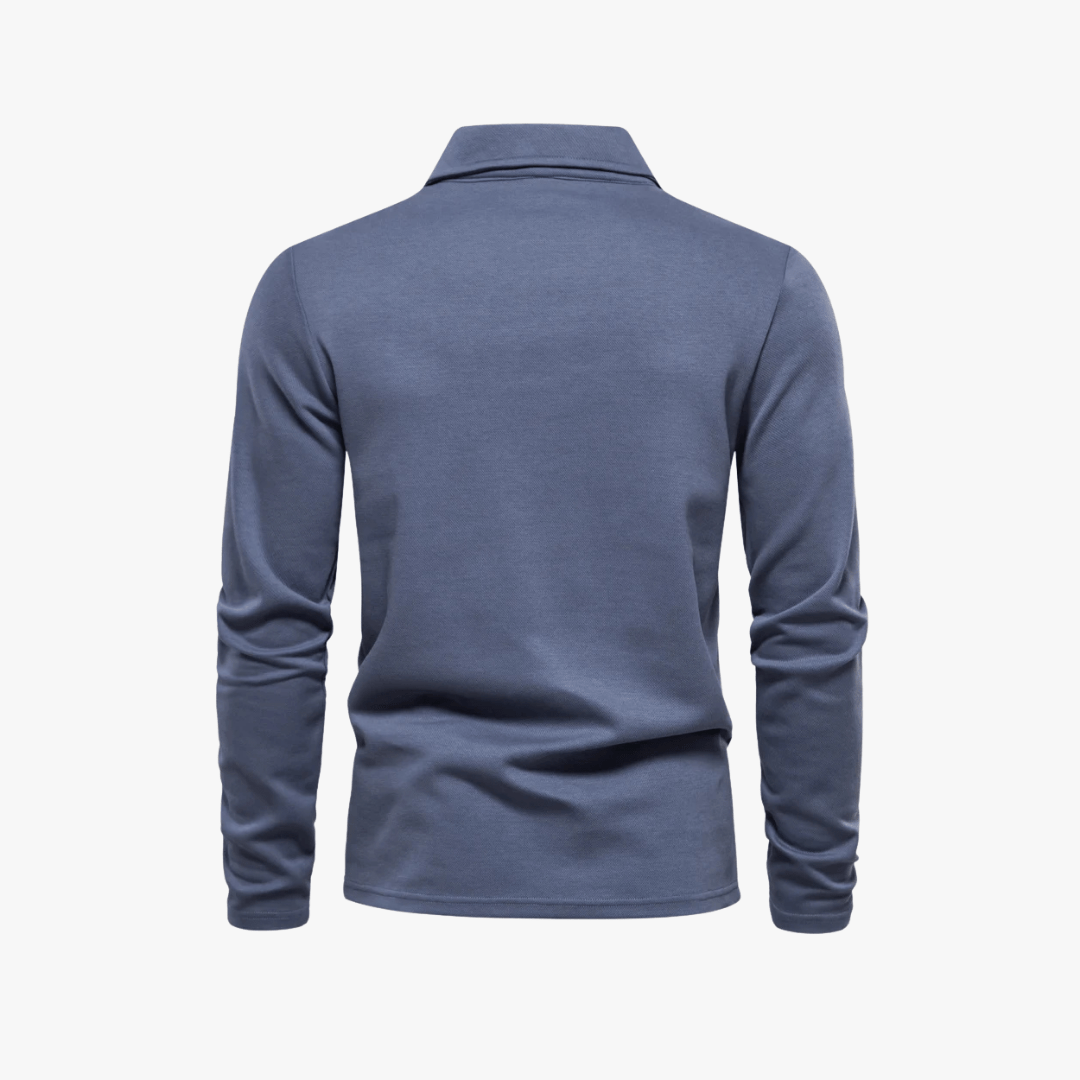 Mason | Men’s Long - Sleeve Polo Shirt - Mason Luxor