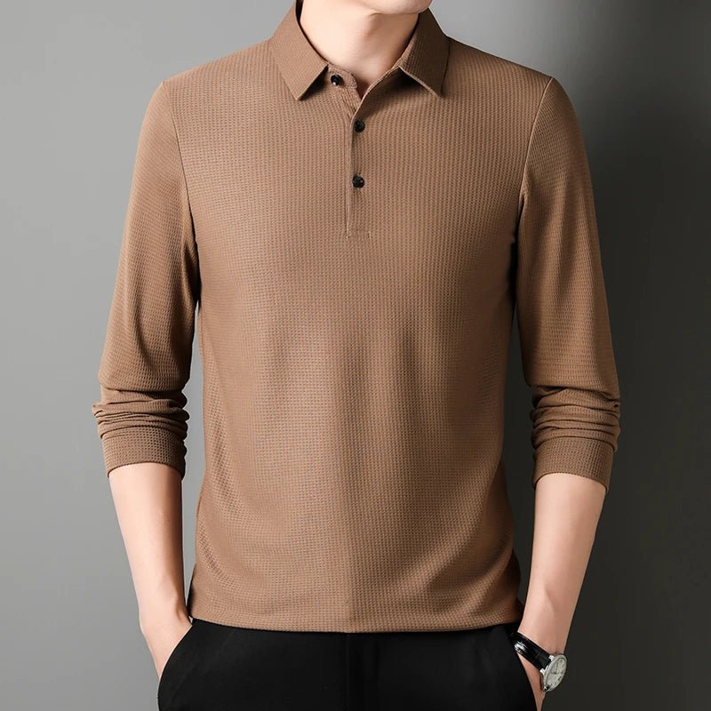 Mason | Men’s Long - Sleeve Polo Shirt - Mason Luxor