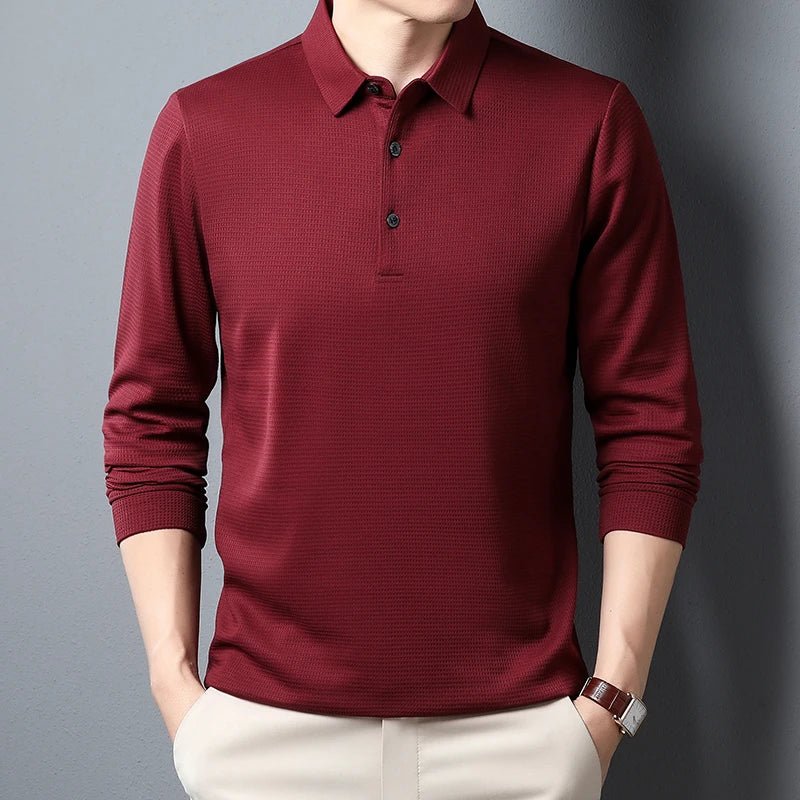 Mason | Men’s Long - Sleeve Polo Shirt - Mason Luxor