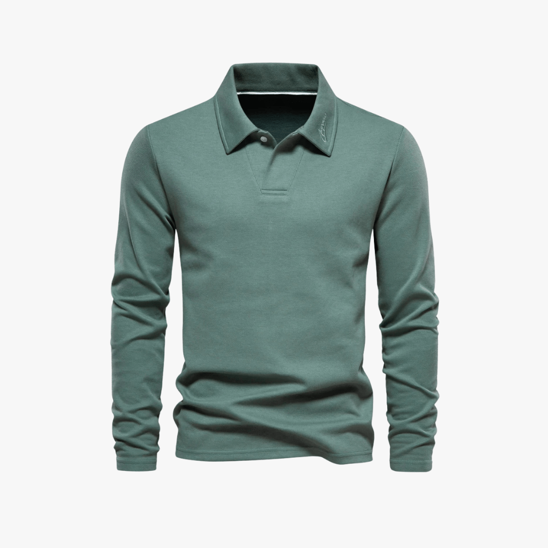 Mason | Men’s Long - Sleeve Polo Shirt - Mason Luxor