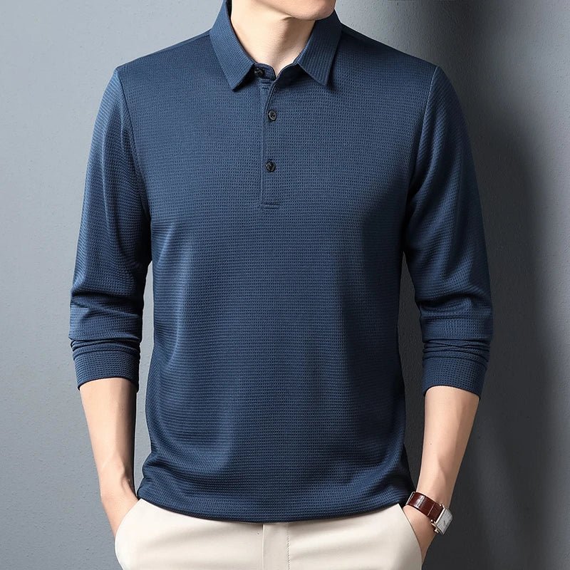Mason | Men’s Long - Sleeve Polo Shirt - Mason Luxor