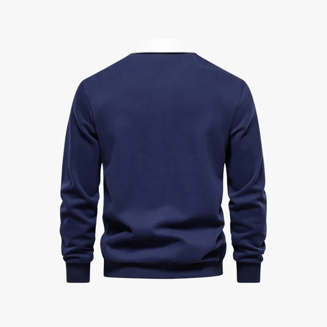 Mason | Men’s Long - Sleeve Polo Sweater - Mason Luxor