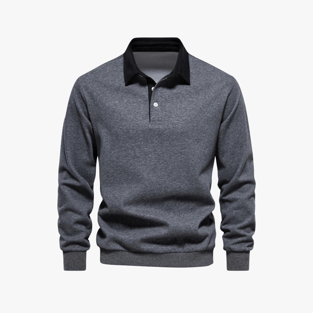 Mason | Men’s Long - Sleeve Polo Sweater - Mason Luxor