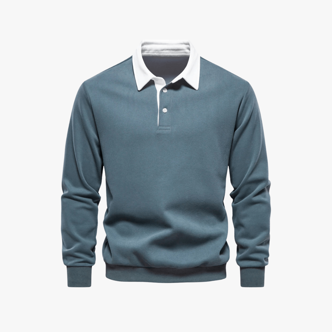Mason | Men’s Long - Sleeve Polo Sweater - Mason Luxor