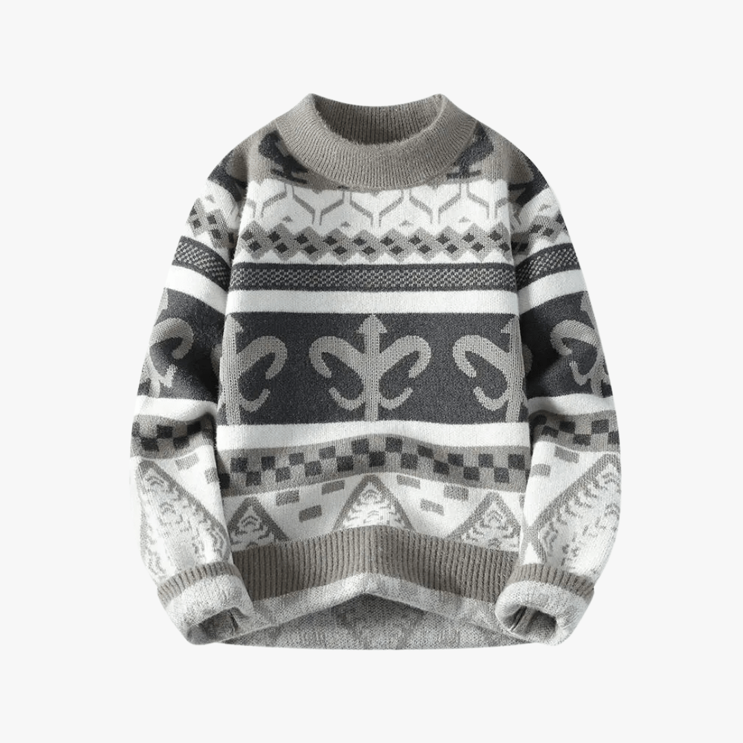 Mason | Men’s Nordic Fleur - de - Lis Sweater - Mason Luxor