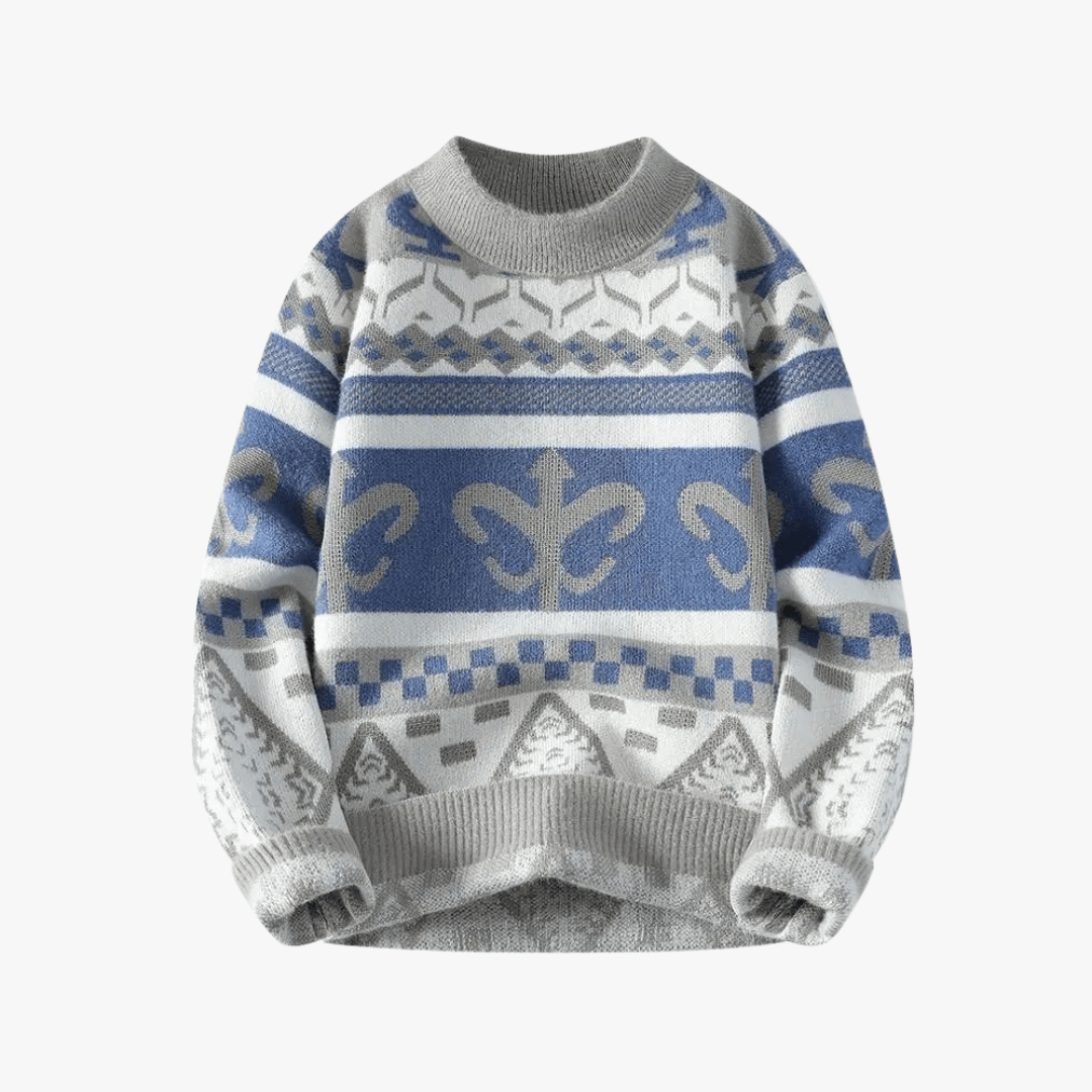 Mason | Men’s Nordic Fleur - de - Lis Sweater - Mason Luxor