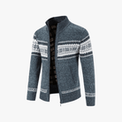 Mason | Men’s Patterned Zip - Up Cardigan - Mason Luxor