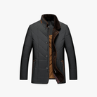 Mason | Men’s Quilted Formal Jacket with Fur Collar - Mason Luxor