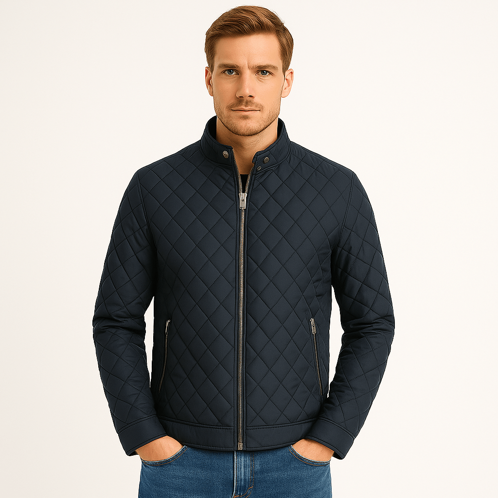 Mason | Men’s Quilted Zip - Up Jacket - Mason Luxor