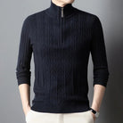 Mason | Men’s Ribbed Zip - Up Sweater - Mason Luxor