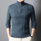 Mason | Men’s Ribbed Zip - Up Sweater - Mason Luxor