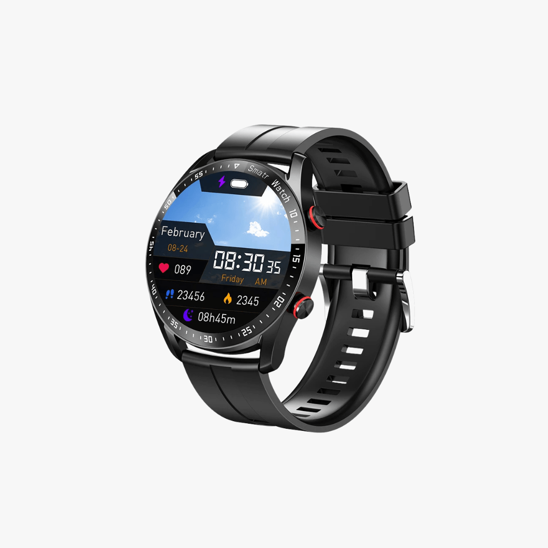 Mason | Men’s Round Smartwatch – Fitness Tracker with Heart Rate, Sleep & Step Monitor - Mason Luxor Men Fashion