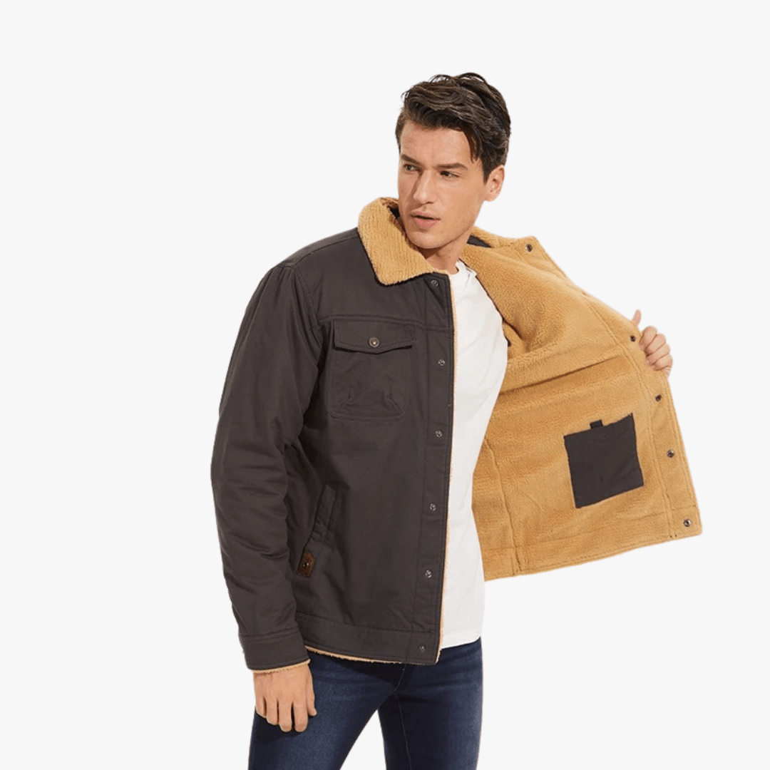 Mason | Men’s Sherpa Lined Jacket - Mason Luxor