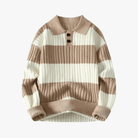 Mason | Men’s Striped Polo Sweater - Mason Luxor