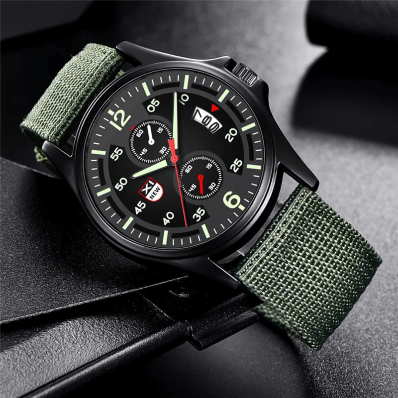 Mason | Men’s Tactical Field Watch – Luminous Dial &amp; Nylon Strap (Multiple Colors) - Mason Luxor Men Fashion