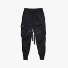 Mason | Men’s Techwear Jogger Cargo Pants – Black Coated Street Style - Mason Luxor Men Fashion