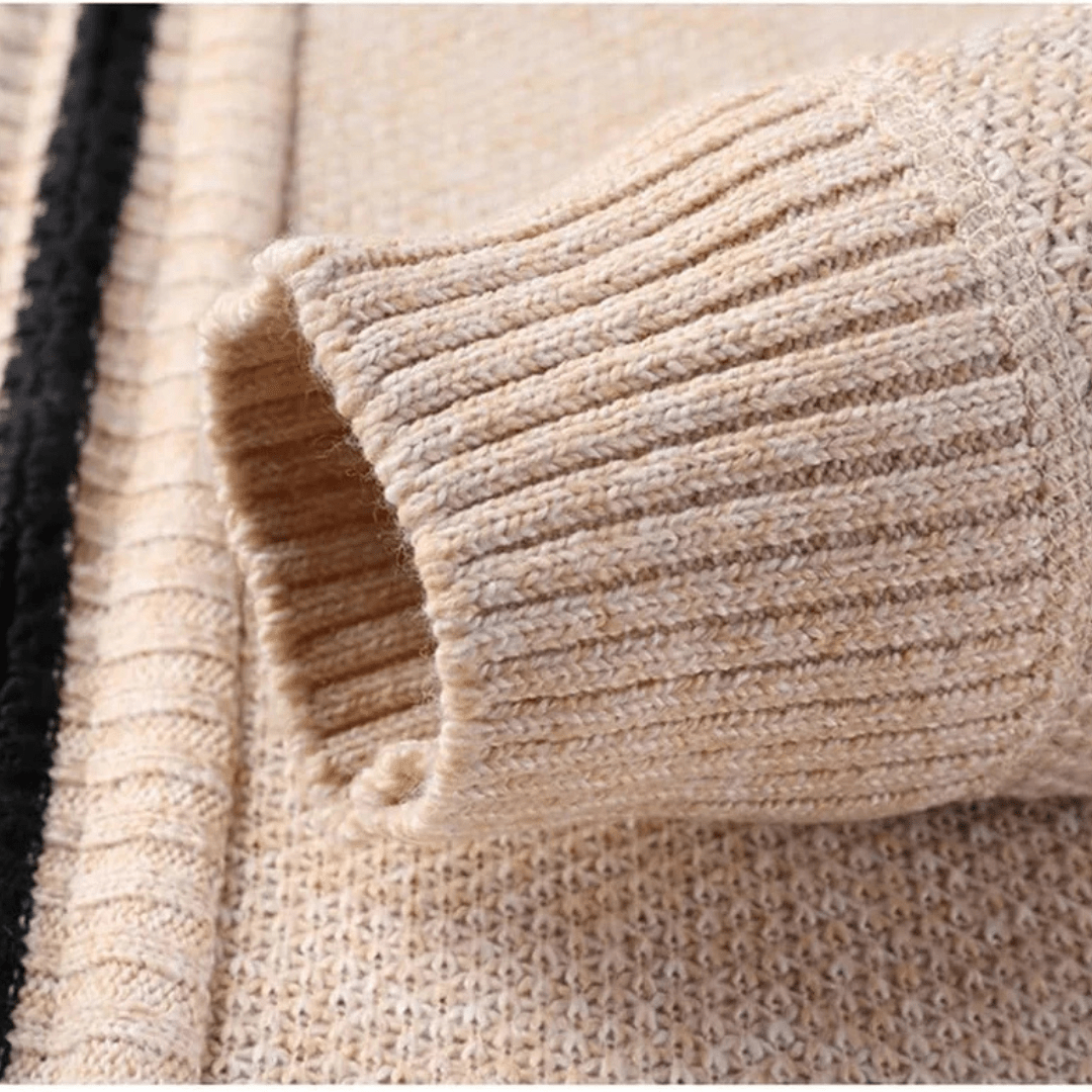 Mason | Men’s Textured Zip - Up Knit Jacket - Mason Luxor