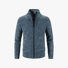 Mason | Men’s Textured Zip - Up Knit Jacket - Mason Luxor