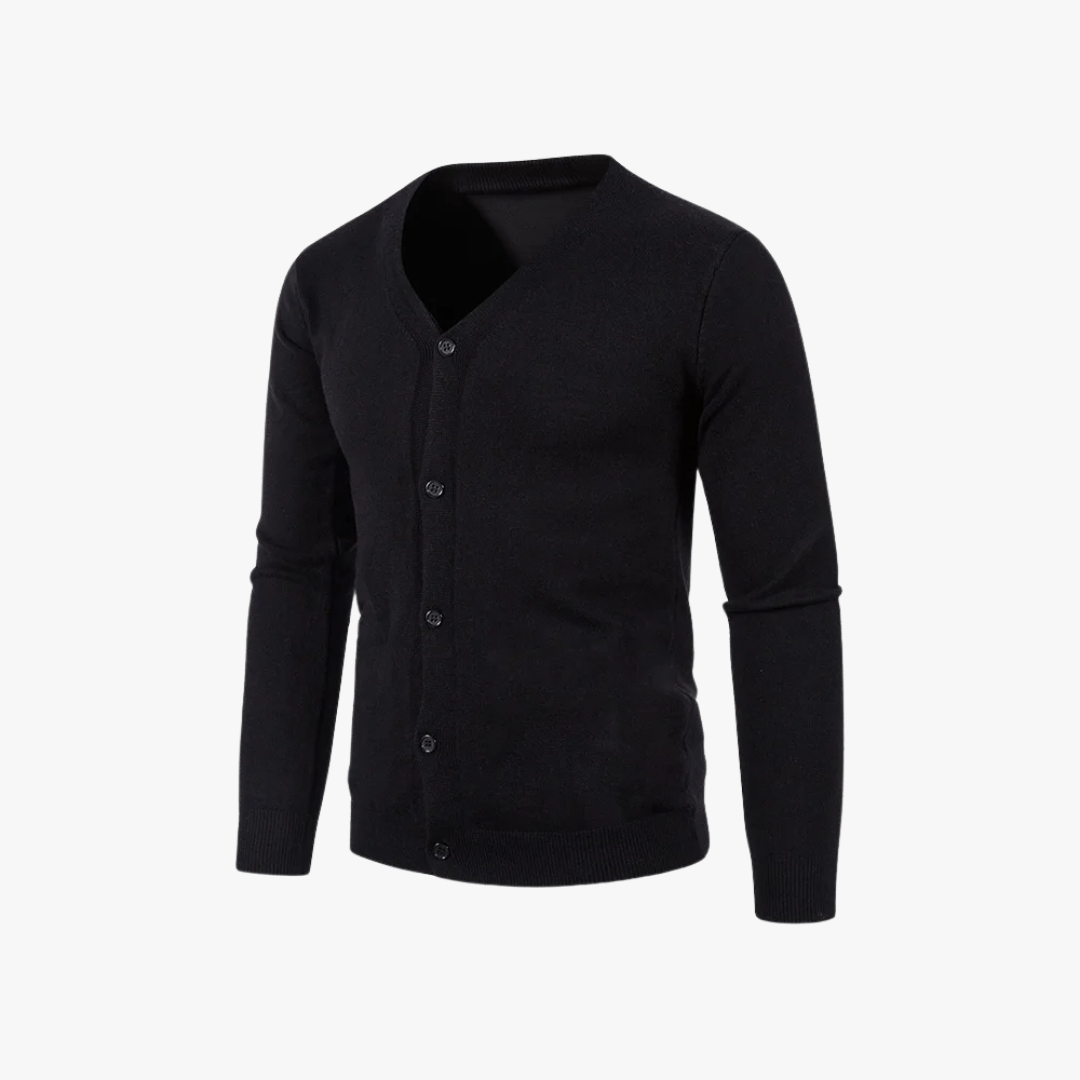 Mason | Men’s V - Neck Button - Up Cardigan - Mason Luxor