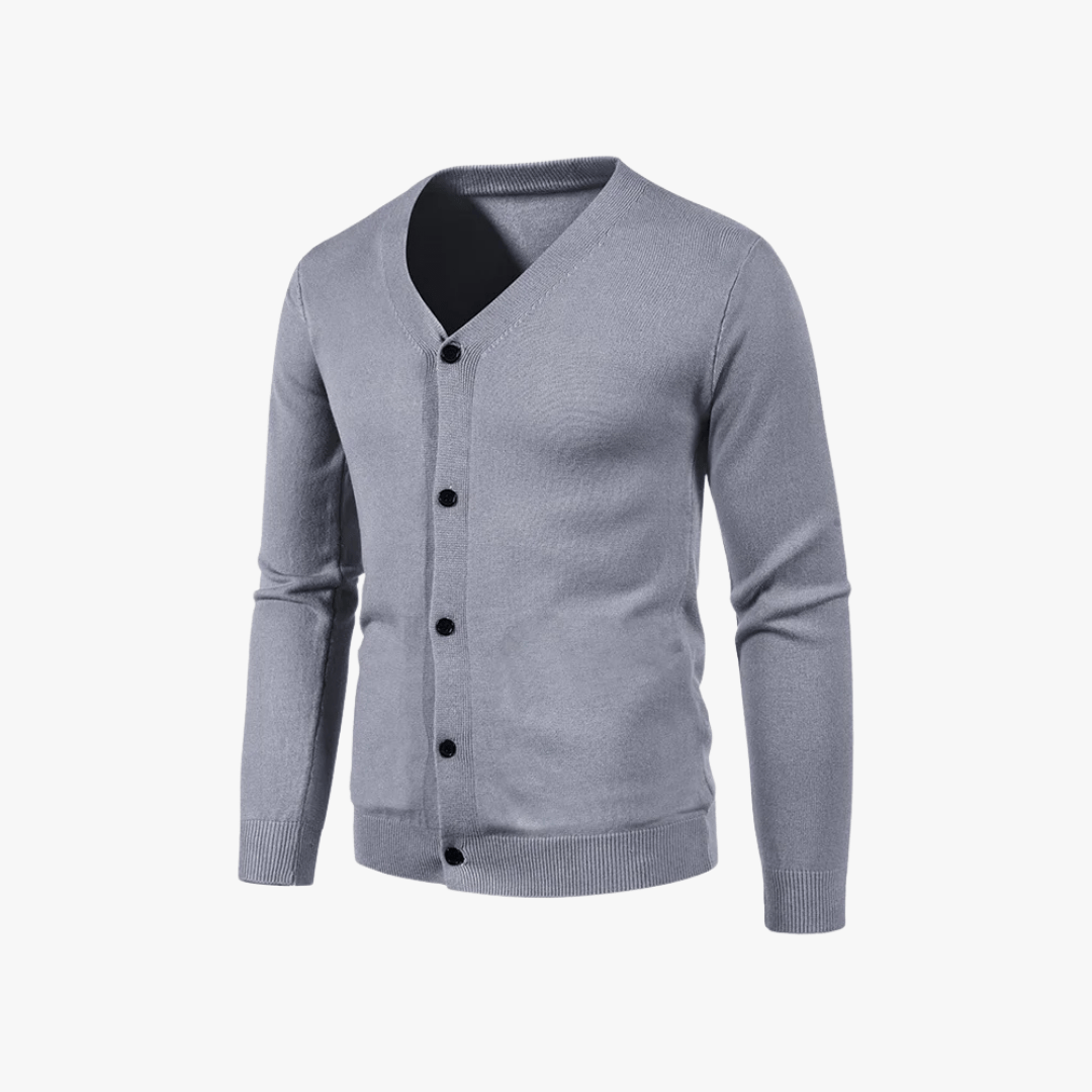 Mason | Men’s V - Neck Button - Up Cardigan - Mason Luxor