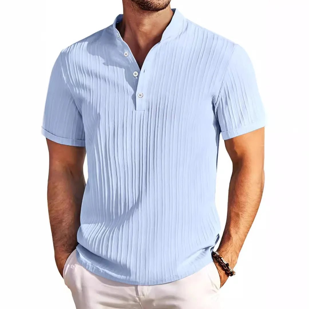 Mason | Men’s Vintage Knit Polo Shirt – Classic Old Money Style with Summer Comfor - Mason Luxor