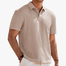 Mason | Men’s Vintage Knit Polo Shirt – Classic Old Money Style with Summer Comfor - Mason Luxor Men Fashion