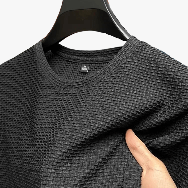 Mason | Men’s Waffle T-Shirt – Lightweight &amp; Breathable Soft Comfort - Mason Luxor Men Fashion