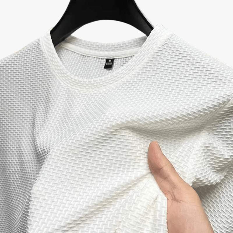 Mason | Men’s Waffle T-Shirt – Lightweight &amp; Breathable Soft Comfort - Mason Luxor Men Fashion