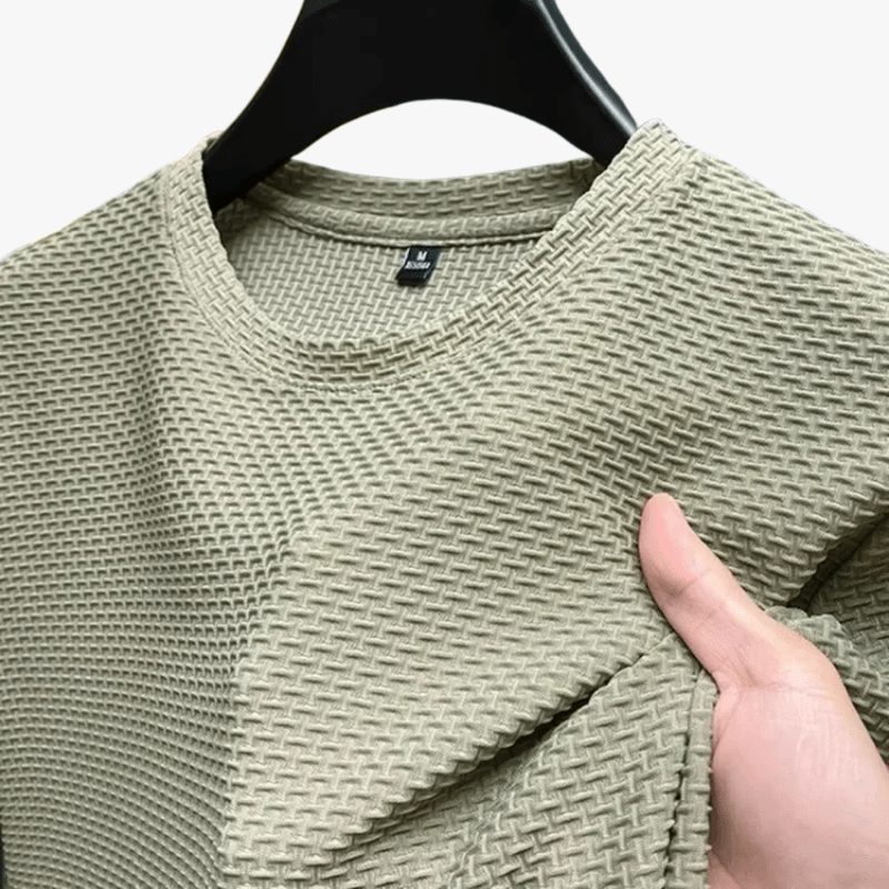 Mason | Men’s Waffle T-Shirt – Lightweight &amp; Breathable Soft Comfort - Mason Luxor Men Fashion