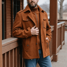 Mason | Men’s Wool Blend Overcoat - Mason Luxor