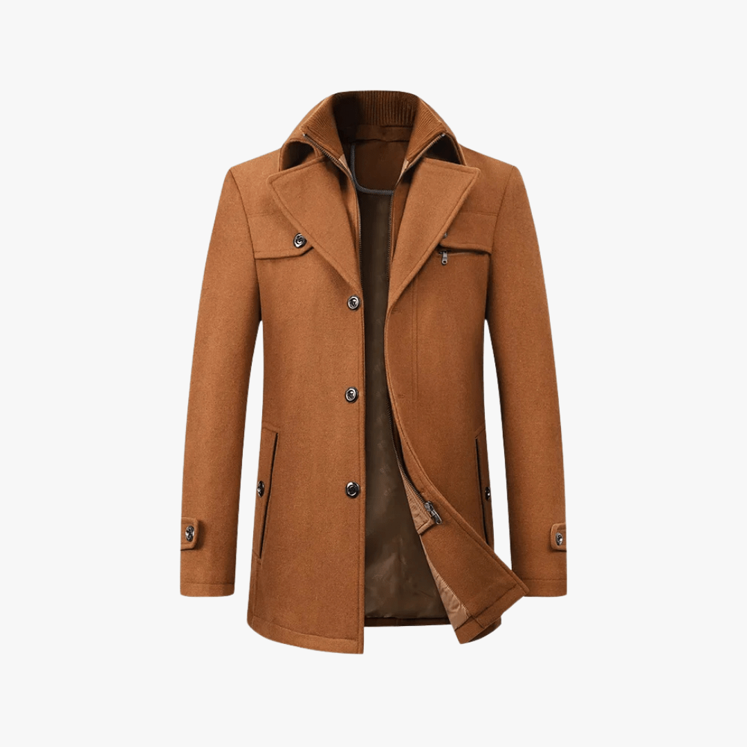 Mason | Men’s Wool Blend Peacoat - Mason Luxor