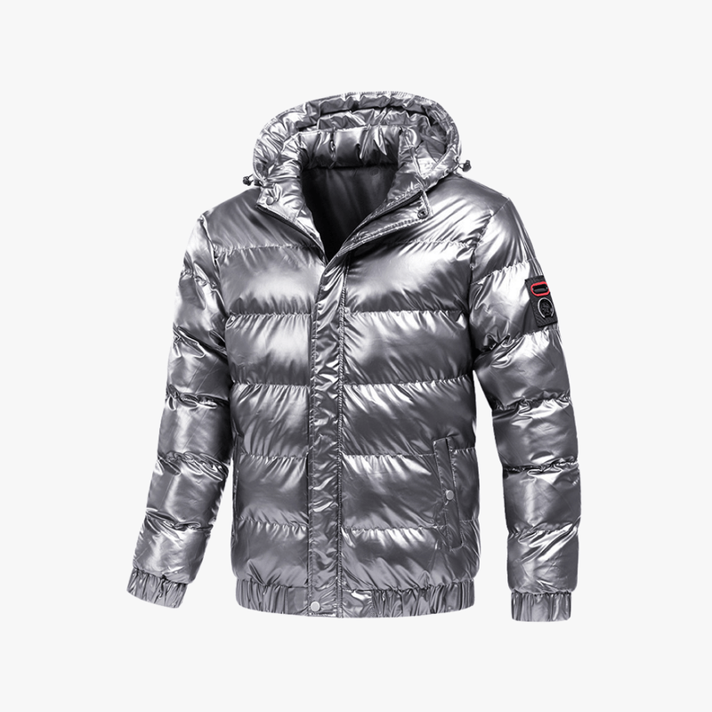 Mason | Men's shiny black down jacket - Mason Luxor Men Fashion