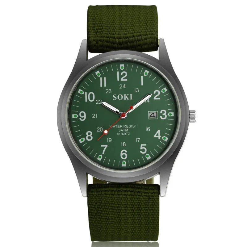 Mason | Military Field Watch – Tactical Nylon Strap &amp; Luminous Dial - Mason Luxor Men Fashion