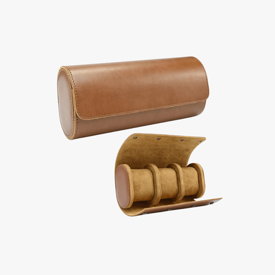 Mason | Minimalist Watch Roll Case – Sleek Travel Storage for 1–3 Watches - Mason Luxor Men Fashion