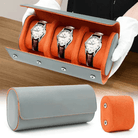 Mason | Modern Leather Watch Roll – Compact Travel Case for 1–3 Watches - Mason Luxor Men Fashion