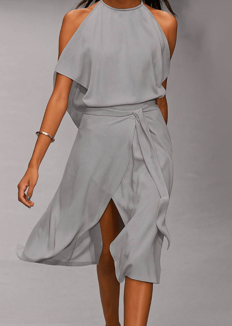 Mason | Off - Shoulder Midi Dress - Mason Luxor