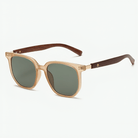 Mason | Retro Wooden Sunglasses – Unisex Vintage Style with UV Protection - Mason Luxor Men Fashion