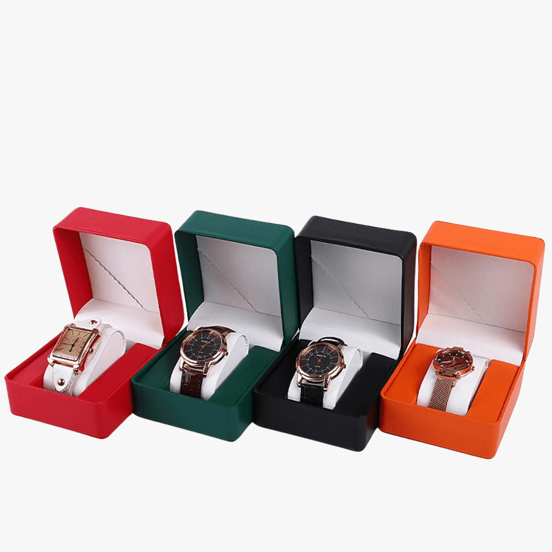 Mason | Single Watch Gift Box – Elegant PU Leather Case (Multiple Colors) - Mason Luxor Men Fashion