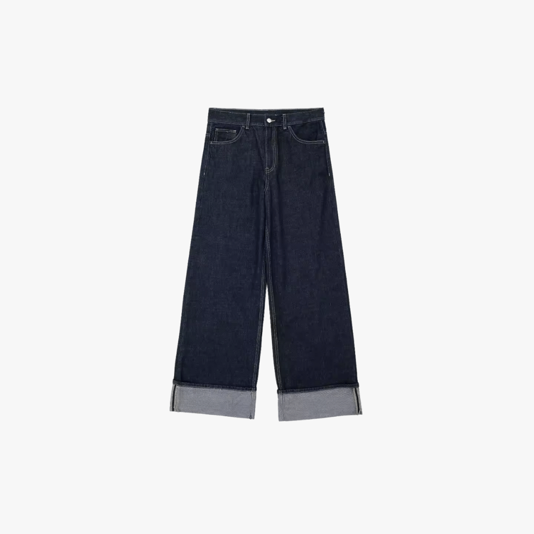 Mason | Denim Jacket for Women – Cropped Classic with Oversized Cuffs - Mason Luxor Men Fashion